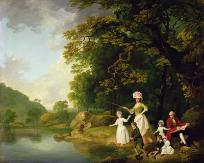 George and Mary Browne with their Five Elder Children, c.1773-4 by Francis Wheatley